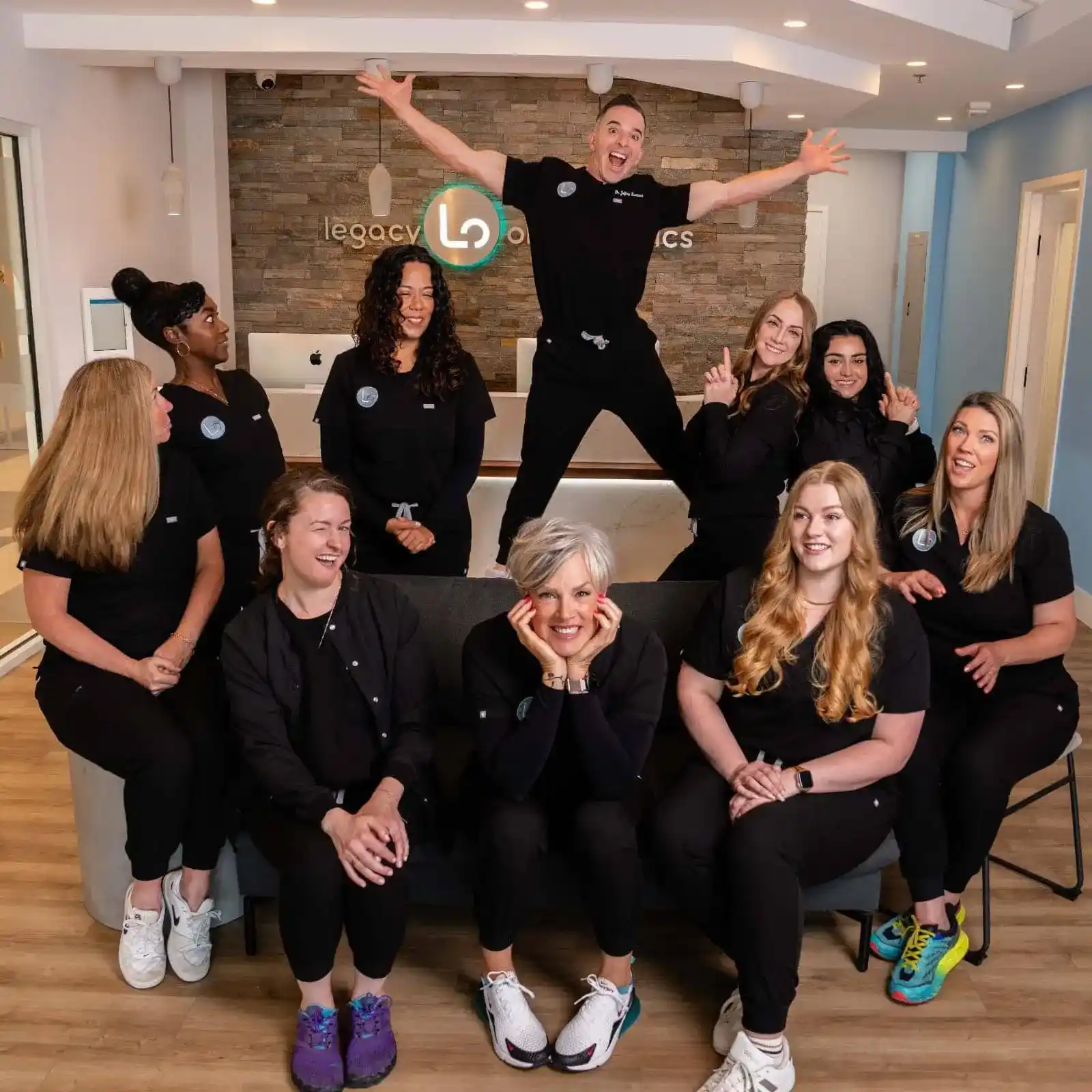 staff laughing and having fun